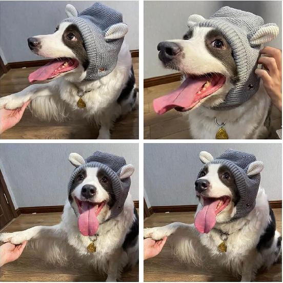 YolentQuiet Ears for Dogs Anxiety Barking Dog Ear Covers Muffs Snood for Noise 2PCS Dog Ear Hearing Earmuffs Fireworks Protection Anti Anxiety Dog