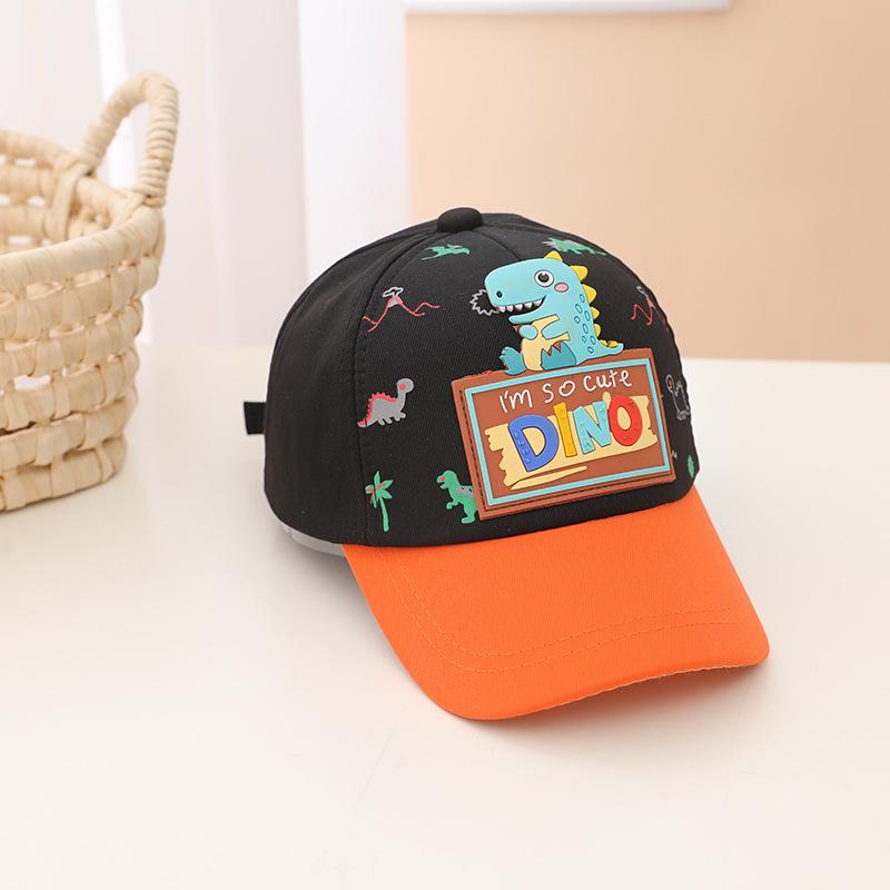 Cartoon Dinosaur Children Baseball Cap Cute Animal Kids Sun Hat Spring Corduroy Outdoor Boys Girls Peaked Caps Bonnet Gorras
