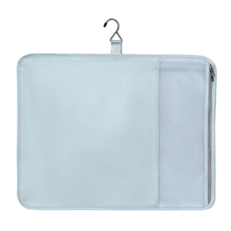Multi Compartment Travel Storage Bag for Socks Undergarments and Clothing Oxford Fabric Packing Organizer синий