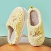 Winter wear non-slip fluffy slippers cotton mop thickened warm indoor cotton slippers