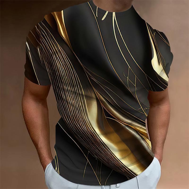 Modisches T-Shirt für Herren mit 3D-Druck, kurzärmeliges T-Shirt für Herren, Street-Designer, lockere, übergroße Oberteile, T-Shirts für den Alltag, lässiges T-Shirt