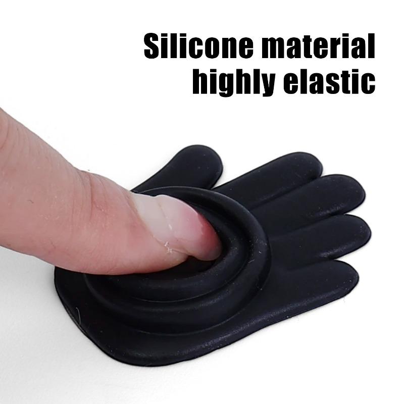 Car Door Anti Collision Protector Anti Scratch Mats Creative Palm Shape Silicone Bumper Pads Thick Adhesive Door Edge Guard