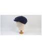Yunibeosyeolkemiseuteuli Linen Navy Loose Fit Newsboy Cap