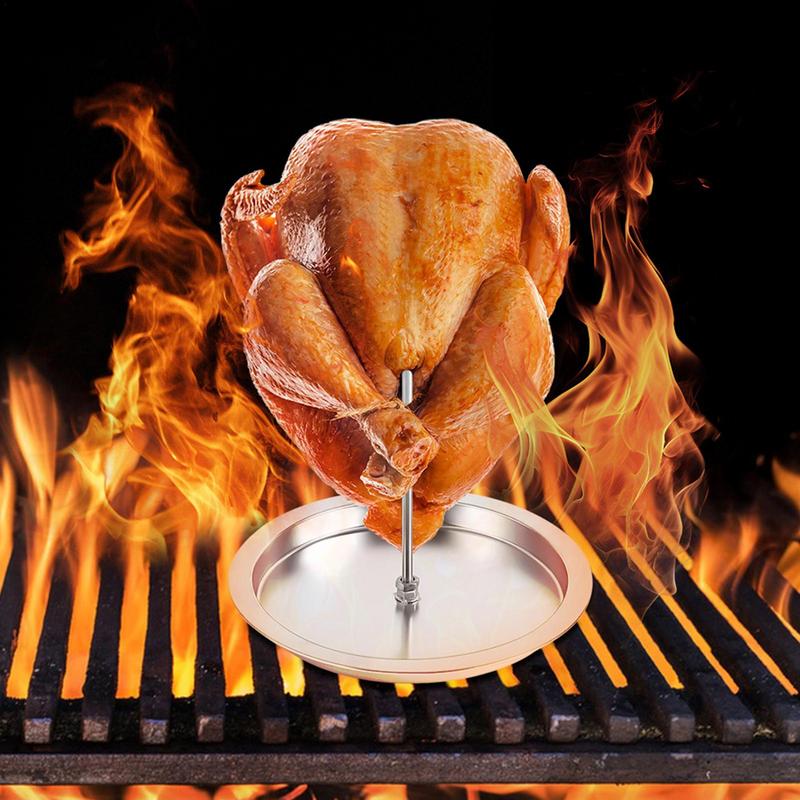 15 Slots Chicken Wing Rack Stainless steel Chicken Leg Grill Rack With Drip Tray for Indoor Outdoor Grilling Accessories