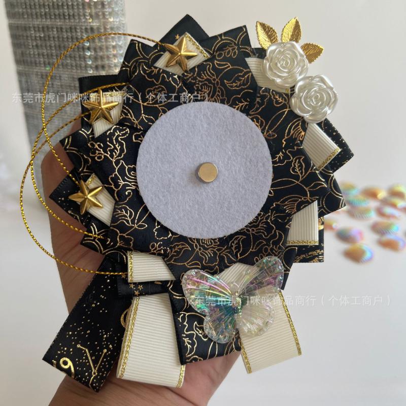 1 Set New 58mm Anime Badge Holder Star-shaped Ita Bag Flange Backing Display Stand for Brooches Pins Accessory for Collection