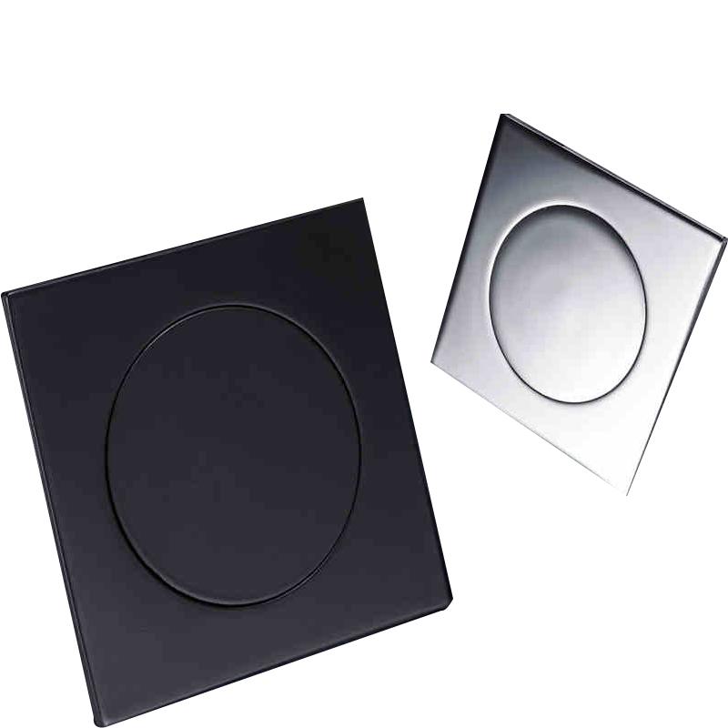 Açılır Ayak Yer Sifonu Pirinç Krom Koku Giderici Banyo Sifonları Aşağı Itin Koku Giderme Kare Mat Duş Odası Kapak Fişi