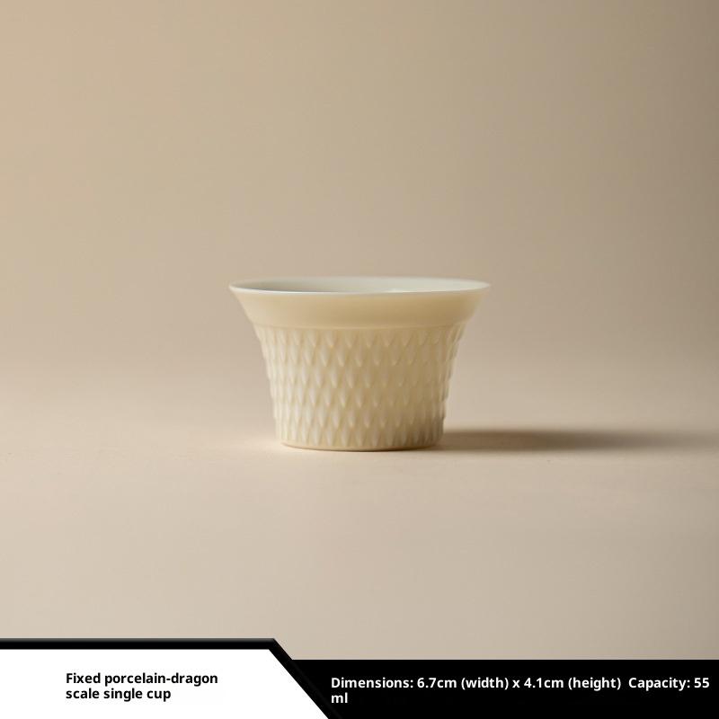 Ceramic High-Value Gaiwan Kung Fu Tea Set Teacup Ercai Gaiwan Tea Brewing Bowl Tea Brewing Device