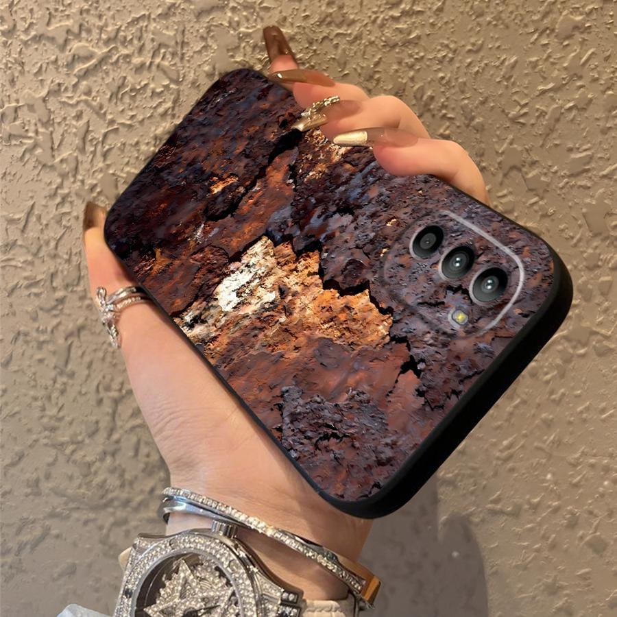 Retro Rust Design Case for Moto Edge 20 30 S30 Pro X30 Pro Soft Back Phone Cover