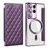 S24ultra Clamshell Leather Case Is Suitable for Samsung S24u Magnetic Mobile Phone Case S23 Electroplated Xiaoxiangfeng S24.