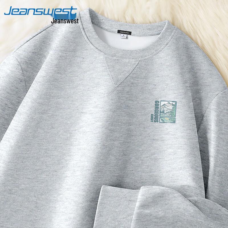 Jeanswest Men's 2025 Spring Crew Neck Sweatshirt