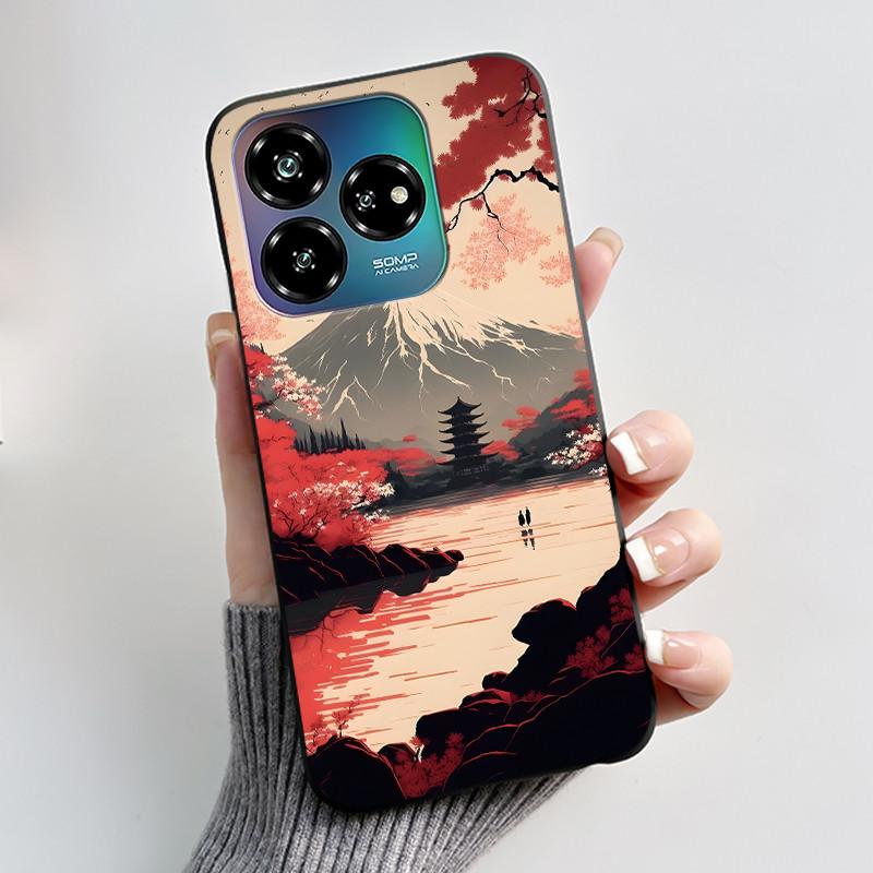 For ZTE Axon 60 Lite / Blade V60 Vita / Nubia V60 Design Case Cute Love Heart Rabbit Casing Black Soft Silicone Protective Cover