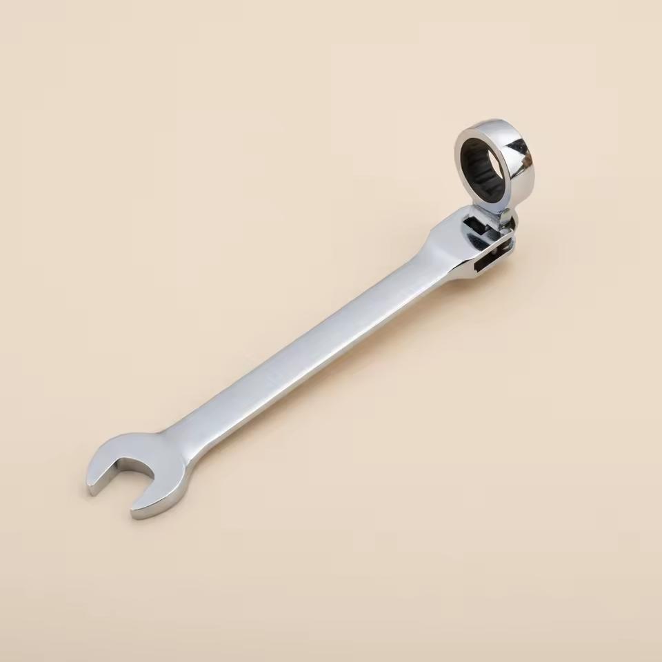 1pc Adjustable Hook Ratcheting Combination Spanner Wrench Set Stainless Steel Hand Tools Ratchet Handle 14mm