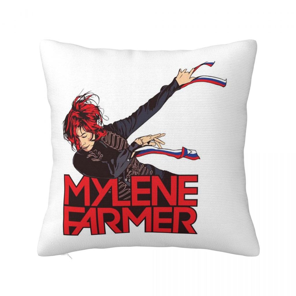 Mylene Farmer Jeanne Gautier Fashion Singer Square Pillowcase Cushion Cover Pillow Case Throw Pillow Cover for Home Bedroom Car