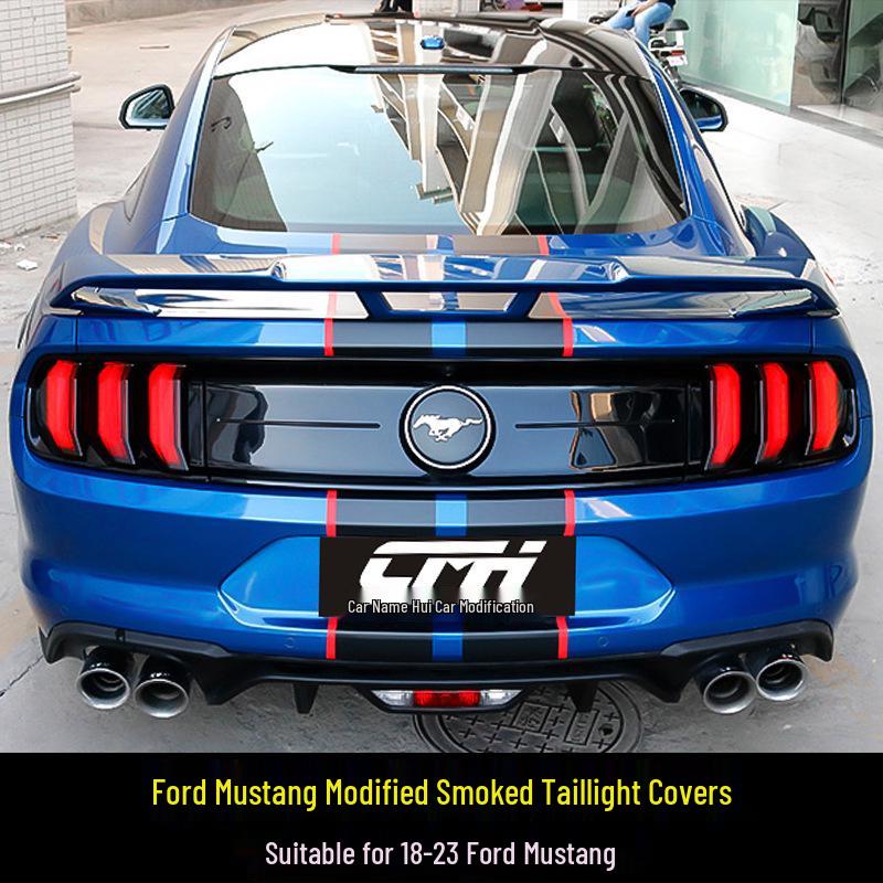 15-23 Ford Mustang Smoked Honeycomb Taillight Cover Sticker