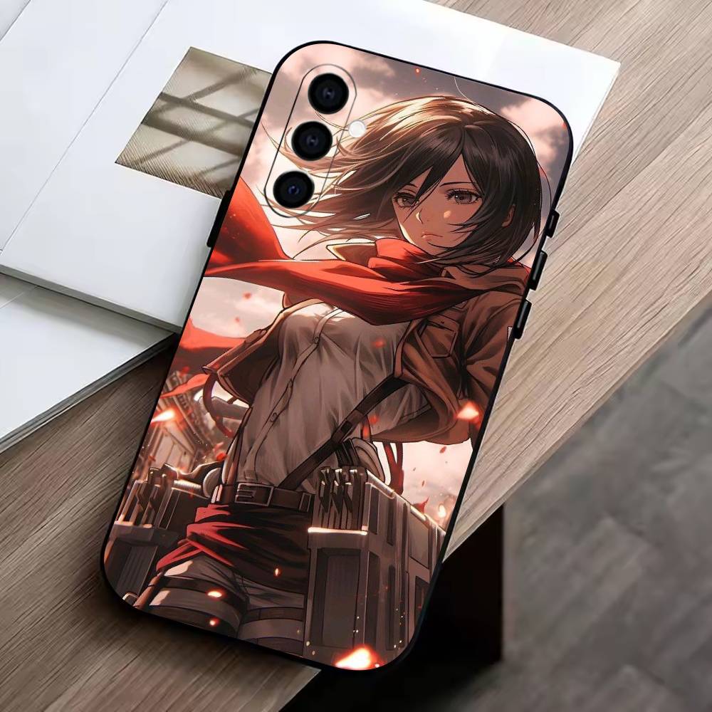 Attack on T-Titan Phone Case For Samsung Galaxy A73,A72,A71,A70,A53,A52,A51,Others Soft Black Cover