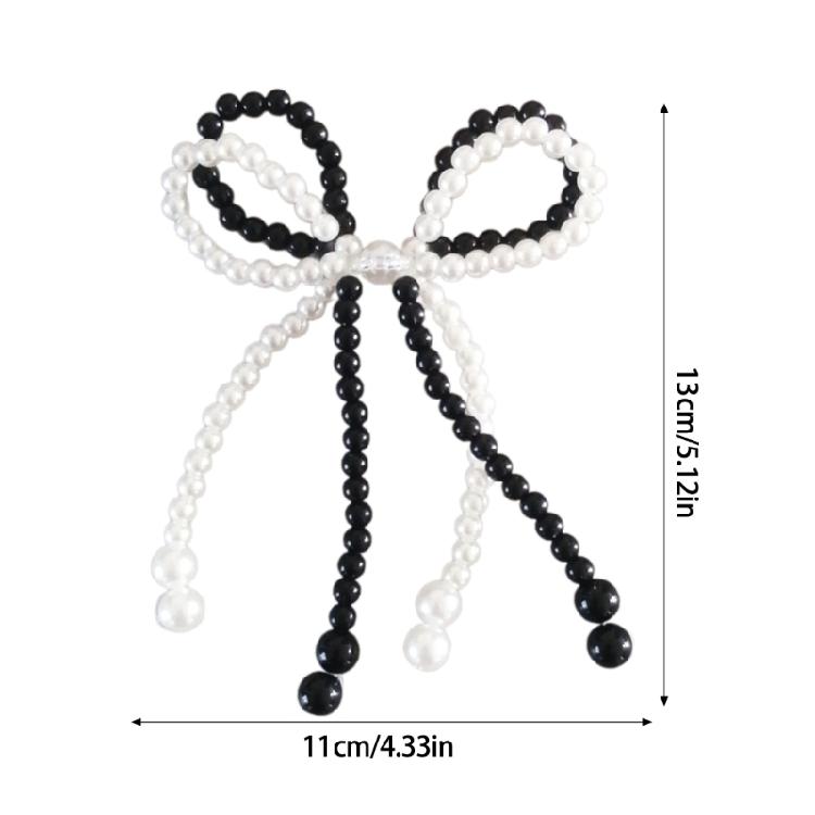 Bowknot Charm for Jewelry Making DIYs Craft Supplies Pearl Bows Shoe Buckle Decors