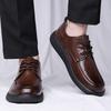 Men's Dress Business Shoes Classic Men Casual Walking Shoes All-match Mens Comfortable Sneakers Lace-Up Men's Footwear