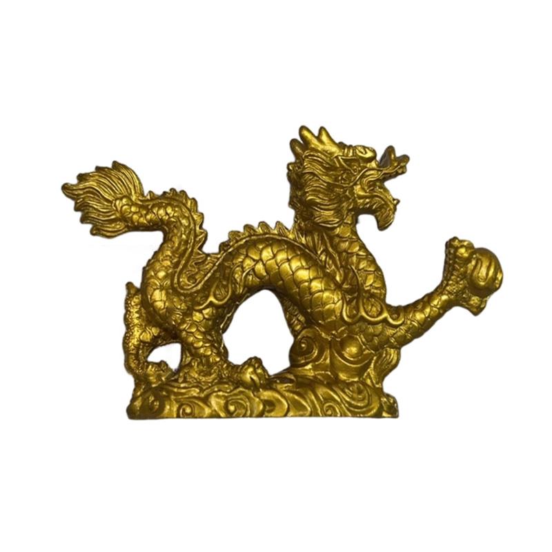 Čínský zvěrokruh Dvanáct soch Zlatá socha draka Zvířecí ozdoba Bytové doplňky
