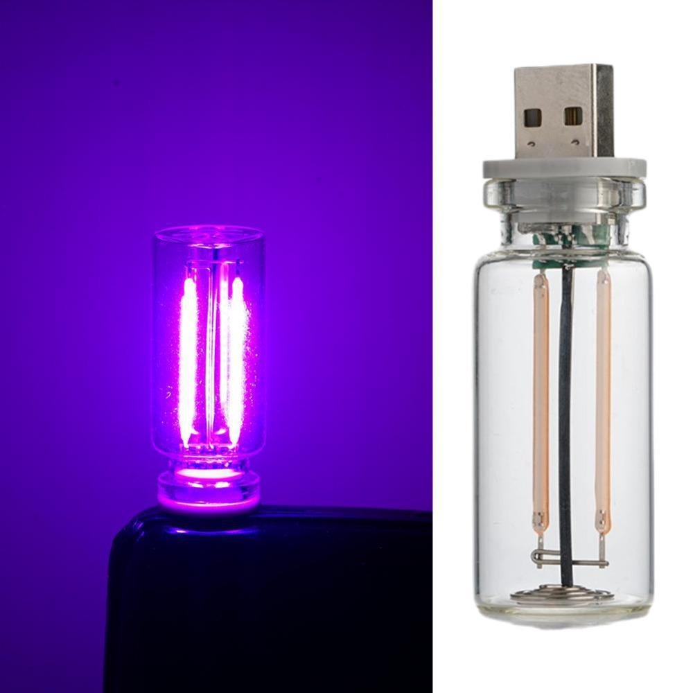 

Touch Control Filament Lamp Colorful USB Lamp Portable Enviromental Lights Car Decor Purple Light