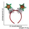 Christmas Tree Hairhoop Glittering Festive Holiday Headwear Gold Glitter Headband Festive Christmas Headbands For Christmas