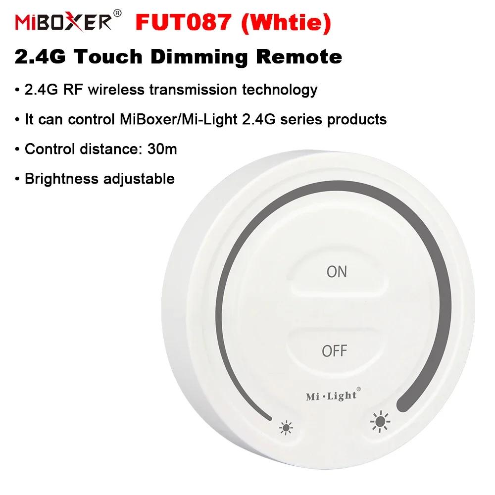 

Miboxer 2.4G Сенсорный пульт диммирования RF беспроводной FUT087-W FUT087-B Регулировка яркости и цветовой температуры Пульт с защитой от помех