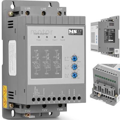 Miękki startér do łagodnego rozruchu silników 3 A 15 kW 400 100240 V