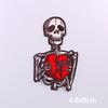 Punk Funny Skull Embroidery Patch Iron On Patches For Clothing Thermoadhesiv Patches On Clothes Fusible Badges Sewing Applique