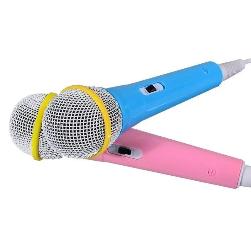 Barn med kablet mikrofon Musikkinstrument Sang MIC Barn Morsom gave Musikk Leke Mikrofon Leke Gutt Jente Julegave