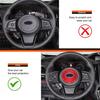 Red Soft Carbon Fiber Steering Wheel Panel Sticker For Subaru Forester -2024