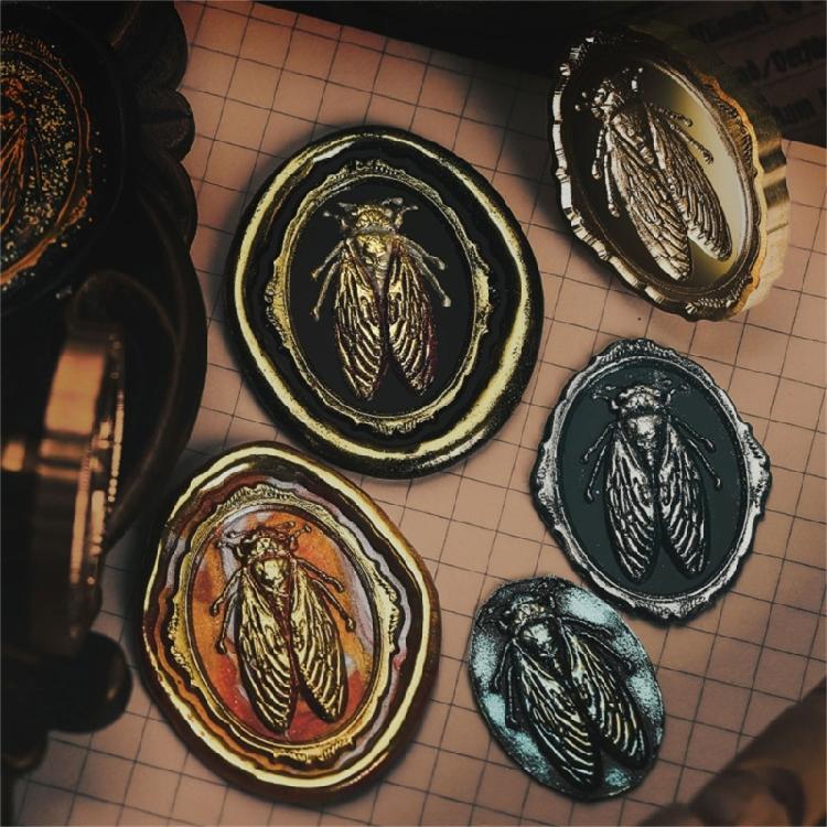 Butterfly Wax Seal Stamp Brass Head Insect Series Sealing Waxed Stamp for Photo Invitation Card Scrapbooking Decorations