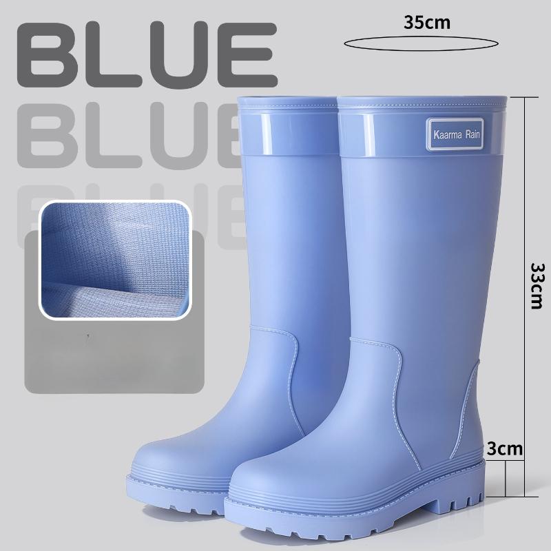 Fashion Fashion Rain Shoes Women Adult Short Water Shoes Anti-slip Rain Boots Outside Water Thickened Kitchen Work Waterproof Simple