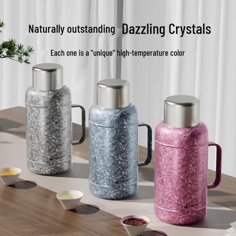 Temake Health-Preserving Titanium Insulated Tea Flask, 1L