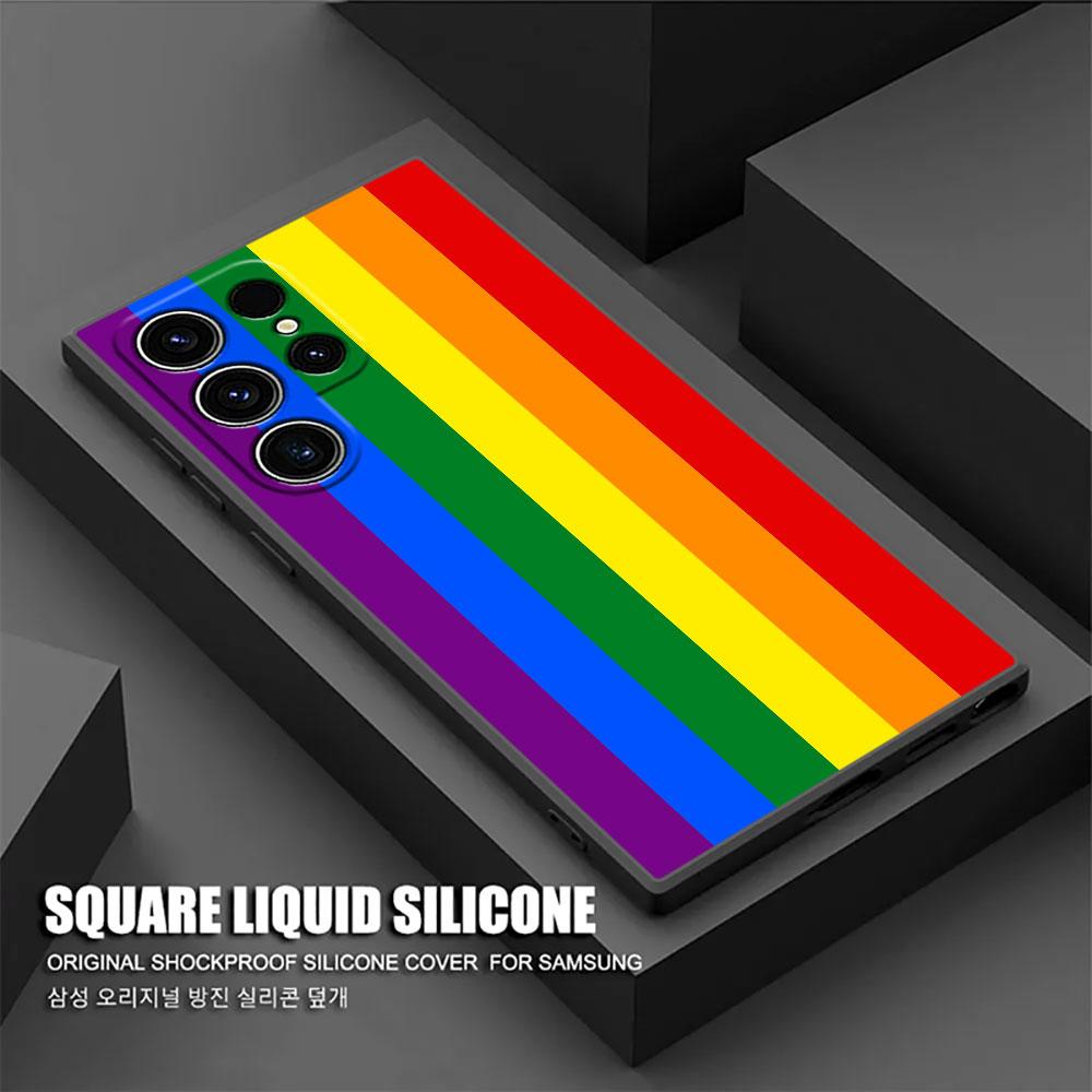 Gay Pride Flag Lesbians LGBT Rainbow S26Ultra Case For Samsung Galaxy S26 S25 S24 S23 S20 S21 FE S22 Ultra Plus Soft Phone Cover