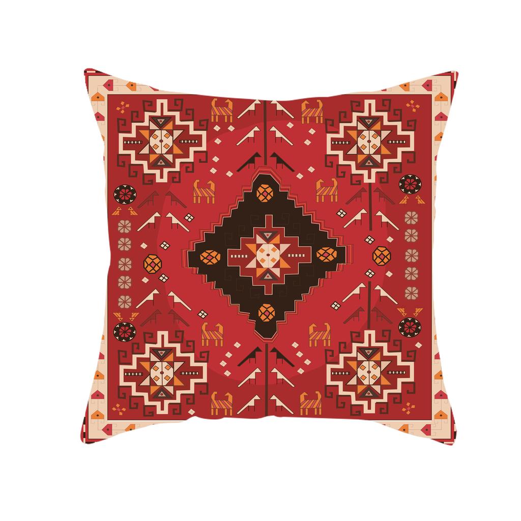 Retro Pattern Türkiye Persian Carpet Pattern Linen Pillowcase Home Decorative Pillow Cushion Pillowcase