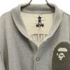 A BATHING APE made in Japan sweat Stajan M gray Back brushed Men's Used