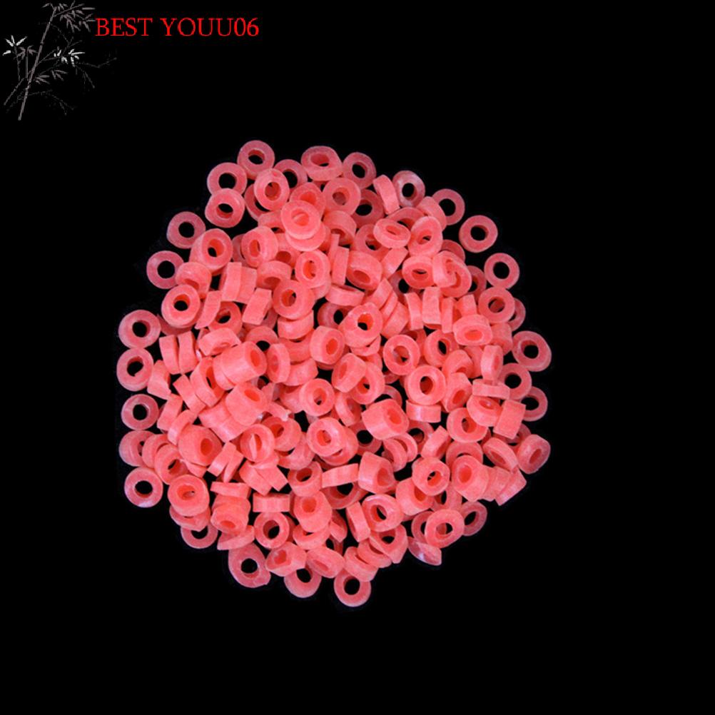 (YOUU06)2500PCS=10bags Red Fishing Accessories Fish Tackle Rubber Bands For Fishing Bloodworm Bait Granulator Bait Wholesale