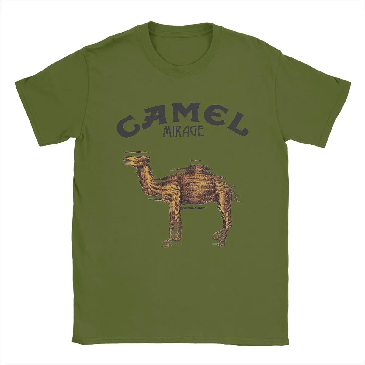 

Мужские футболки Camels Mirage Band Funny Pure Cotton Tees Футболки с коротким рукавом Футболки с круглым вырезом Топы большого размера XXXXXL чёрный