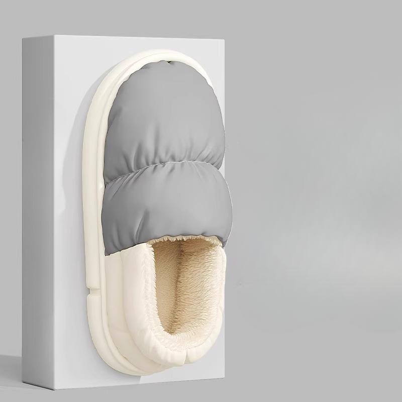 Wear Soft-soled Heels, Warm Fleece Shoes and Indoor Waterproof Cotton Shoes Over Slippers