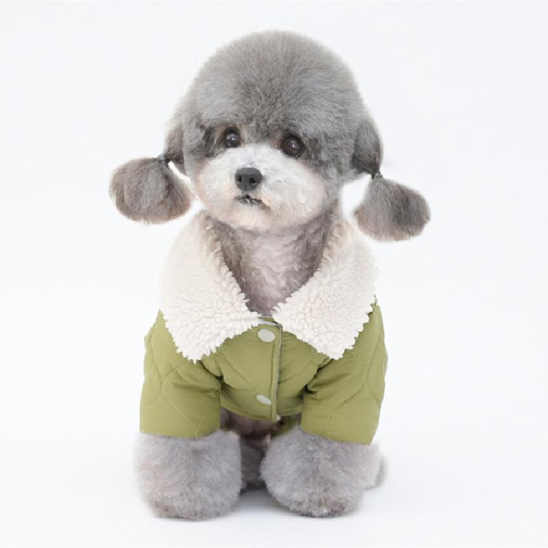 Thick and Warm Four Leg Dog Jumpsuit Puppy Small Dog Clothes Coat Jacket Yorkshire Pomeranian Poodle Bichon Pet Clothing Rompers