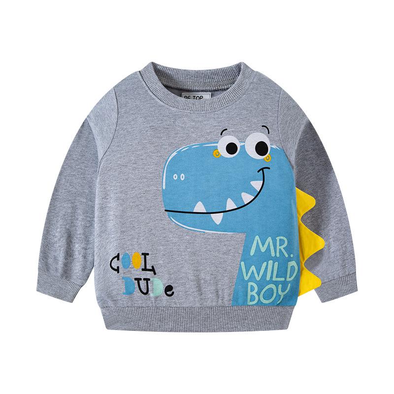 Children's 3D Dinosaur Sweater – New Spring/Autumn Style for Boys