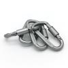 Metal D-Ring Carabiner Locking Buckle with Key Hook - Backpack Accessory and EDC Gear