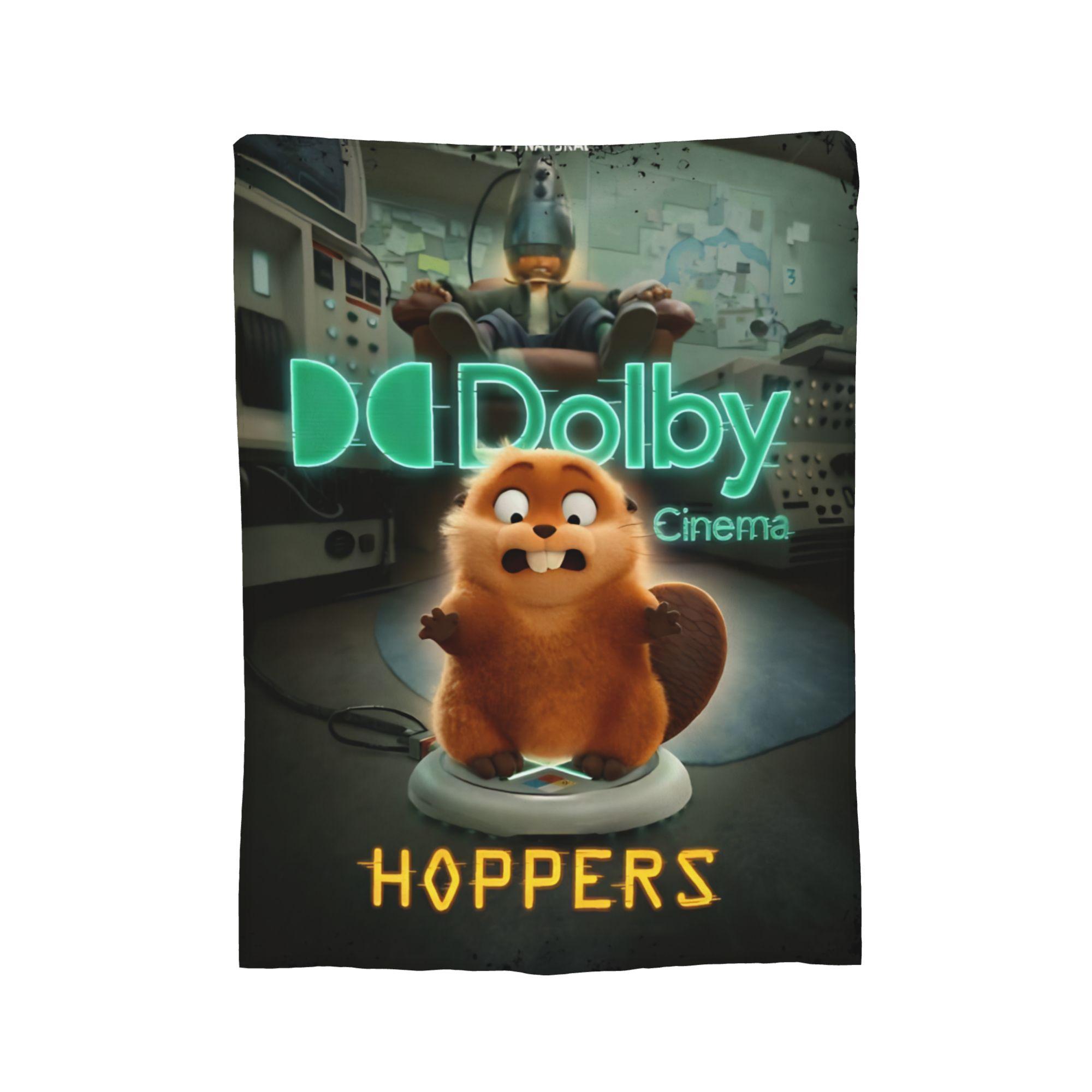 

Hoppers Movie Cartoon Knitted Blankets Flannel Super Warm Throw Blanket for Home Couch Bed Rug 75x90cm