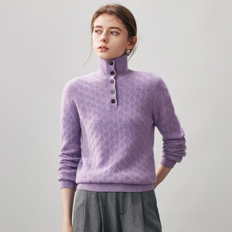 Kemeng Boka Women's 2025 A/W 100% Cashmere High-Neck Sweater