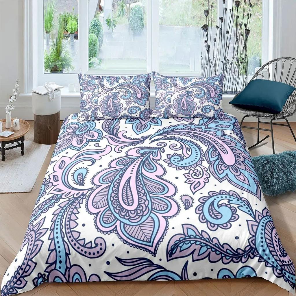 Adults Black Damask Duvet Cover Set KingAntique Victorian Baroque Bedding Set Gothic Vintage Floral Bohemian Exotic Quilt Cover