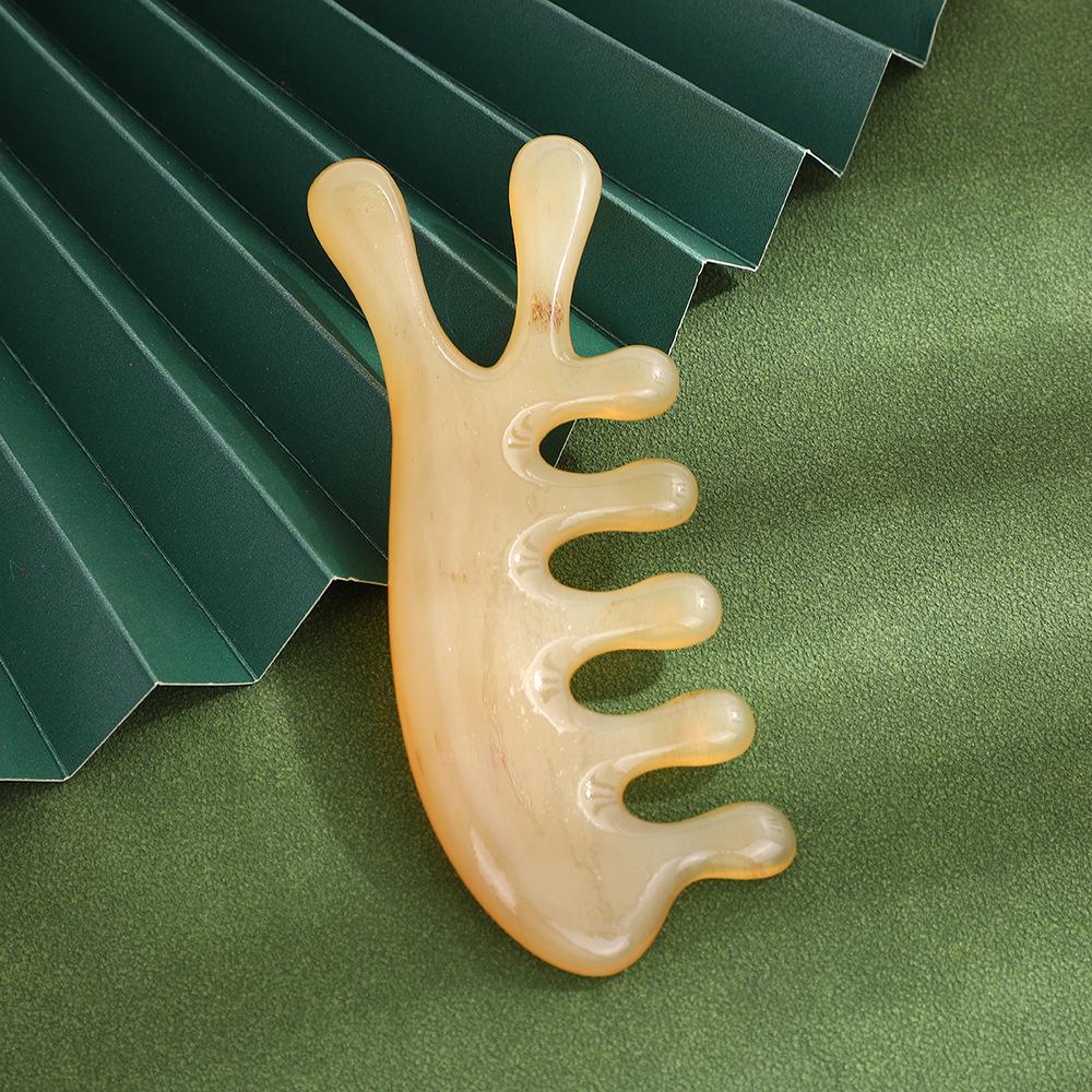 

Ox Horn & Sheep Horn Multifunctional Massage Comb: Guasha, Meridian Therapy, Nose Scraper, Shaping Tool. Premium Sheep Horn Rabbit Massage Comb 0.9cm Thick