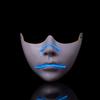 Cyber Cos For Women Men Punk Mask Sai Half Face Cool Luminous Masks Cosplay Props Halloween Party Stage Performance Dress Up