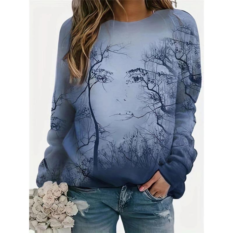 Женская футболка с принтом в виде граффити и чернил — фото 8