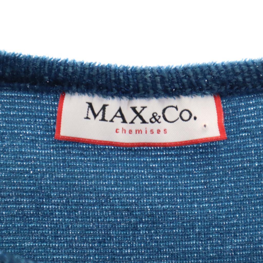 MAX&CO Short Sleeve Cut 40 Blue Navy Blue Max Mara Women Used