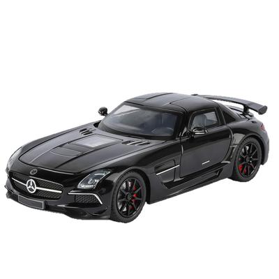 1/24 Benz SLS AMG Transparente Motorhaube Legierungsauto Diecasts & Spielzeugfahrzeuge Automodell Miniatur Maßstabsmodellauto für Kinder