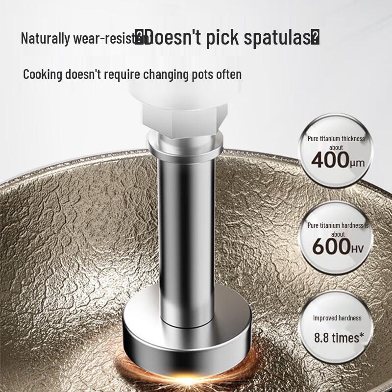COOKER KING Pure Titanium Non-Stick Wok - 30cm
